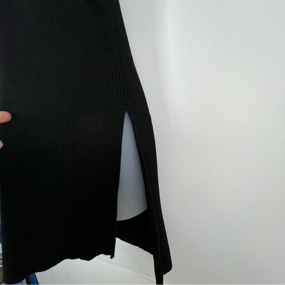 Free People Black Criss Cross Front Tunic Sweater - Picture 9 of 13